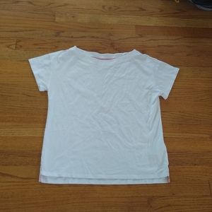 Boden white cotton boatneck t-shirt M